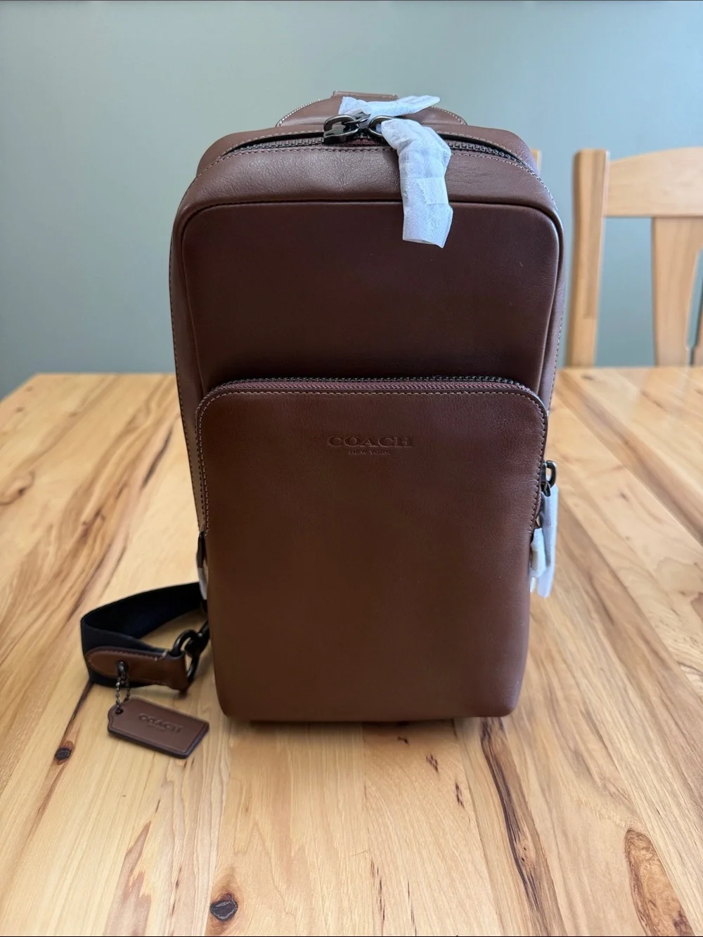 NWT Coach Gotham Pack (Dark Saddle)